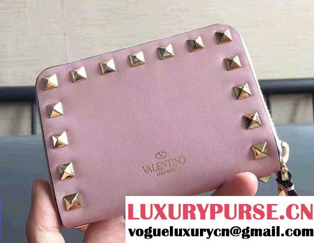 Valentino Calfskin Rockstud Coin Purse