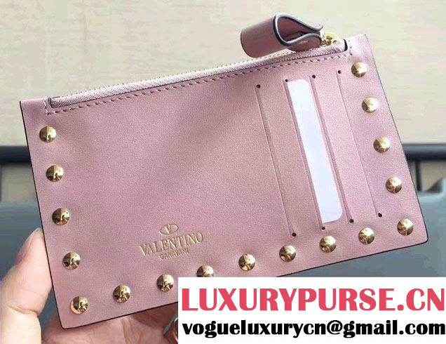 Valentino Rockstud Coin Purse And Card Case