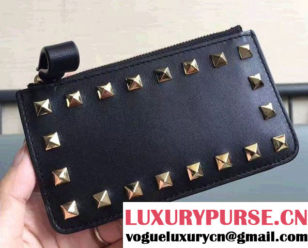 Valentino Rockstud Coin Purse And Key Case