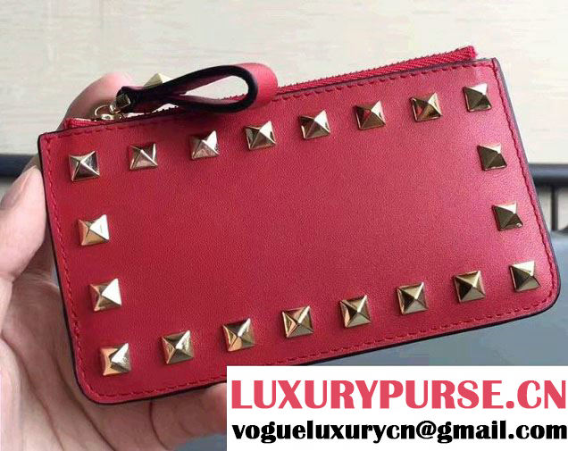 Valentino Rockstud Coin Purse And Key Case